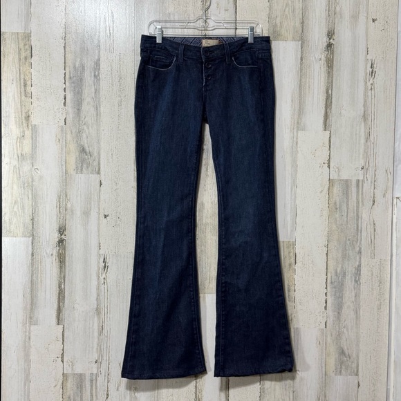 Paige Premium Denim Calabasas Super Low Rise Flare Jeans for Women - Picture 3 of 16